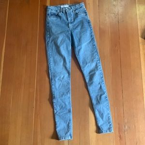 Top Shop bleached Jamie Jeans - Tall W26